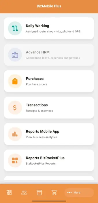More Menu